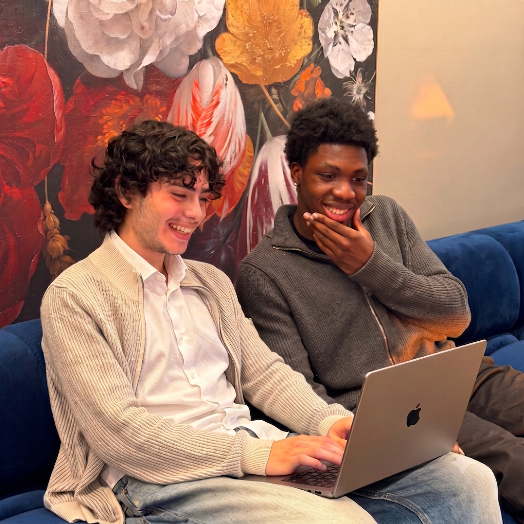 Malik en Ahmed van UPEND aan het werk